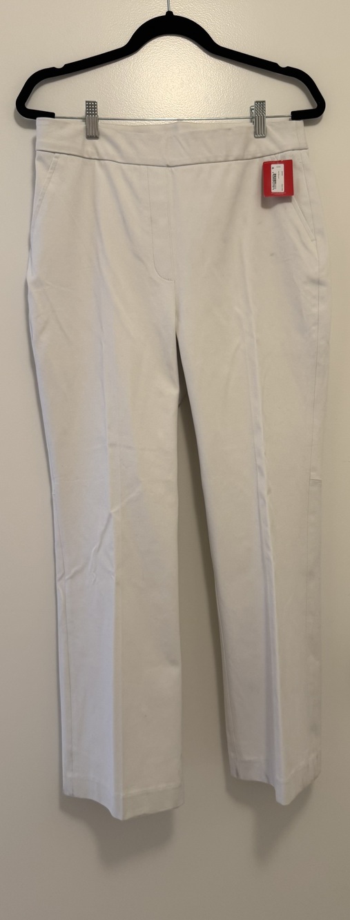 Spanx NWT Classic White Kick Flair Pants, Size Tall L